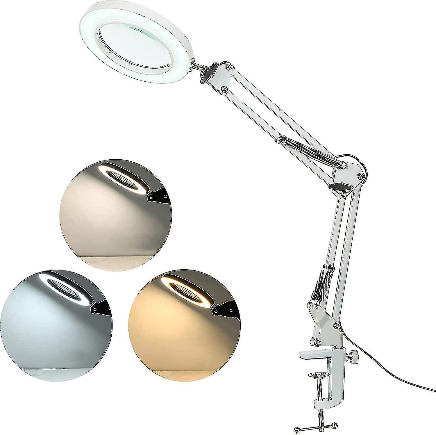 10x Magnifying Lamp Magnifying Lamp Reading Magnifier Magnifier Desk Lamp With 3 Color Modes