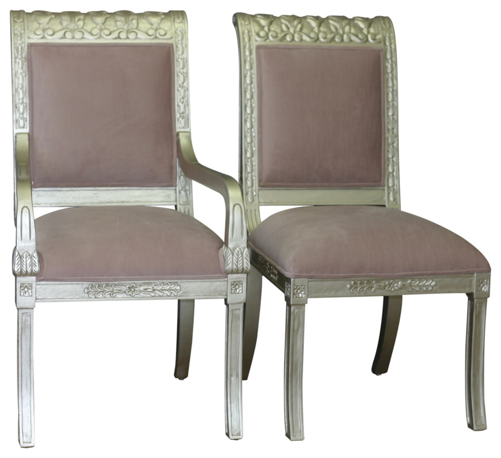 Farah Side Chair   Traditional   Dining Chairs   by Moretti  x27s Design Collection  INC  Houzz