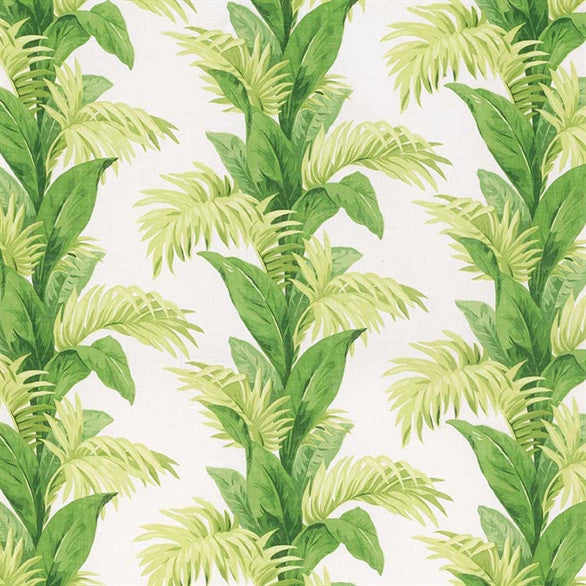 Sample Palmetto Fabric in Green and Ivory