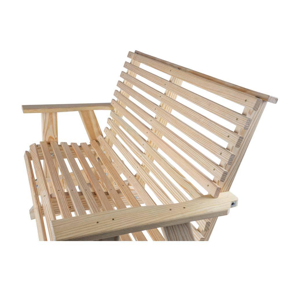 PALMETTO CRAFT Capers Solid Pine Outdoor Glider