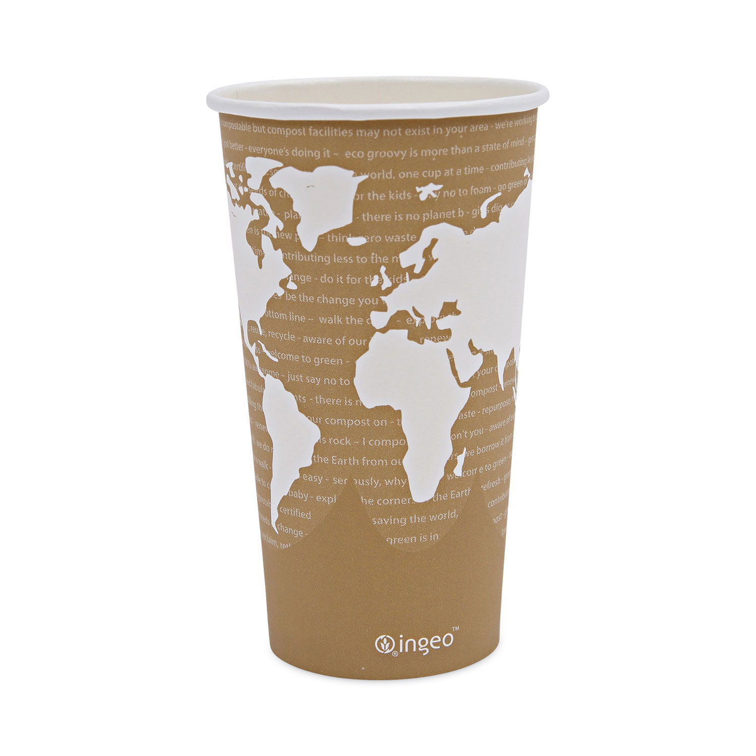 World Art Renewable and Compostable Hot Cups by Eco-Productsandreg; ECOEPBHC20WA