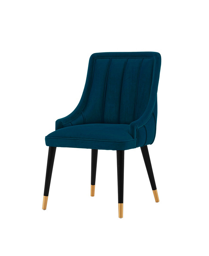 Manhattan Comfort Eda 22.83 Velvet Upholstered Dining Chair