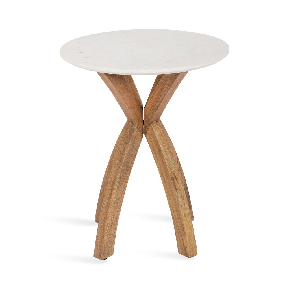 Kate and Laurel Soleyn Round Wood Side Table