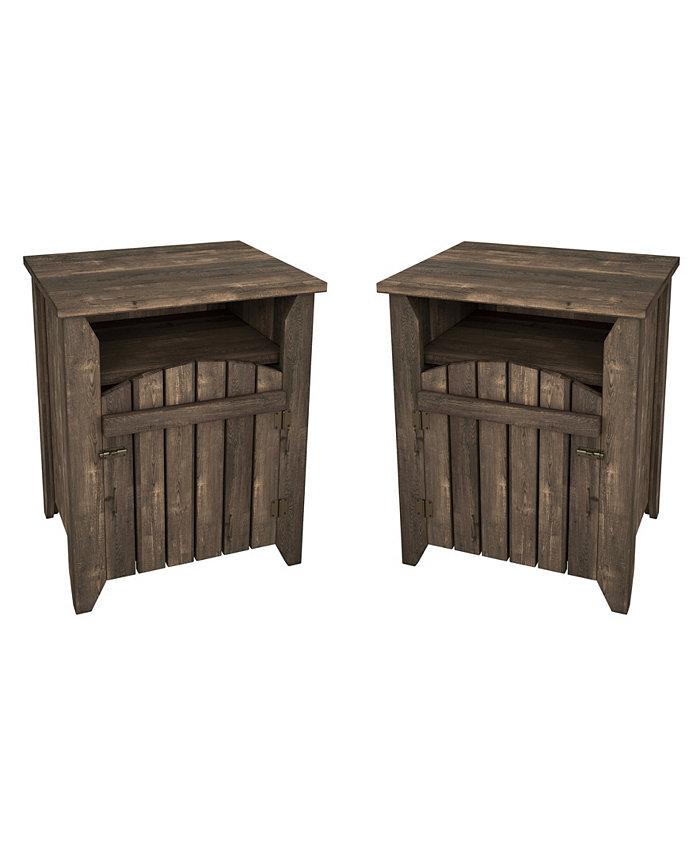 Furniture of America Benne Storage End Table Set of 2