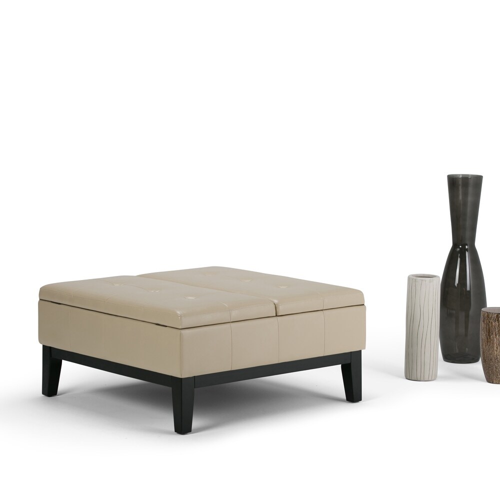 WYNDENHALL Lancaster 36 in. Wide Contemporary Square Table Ottoman