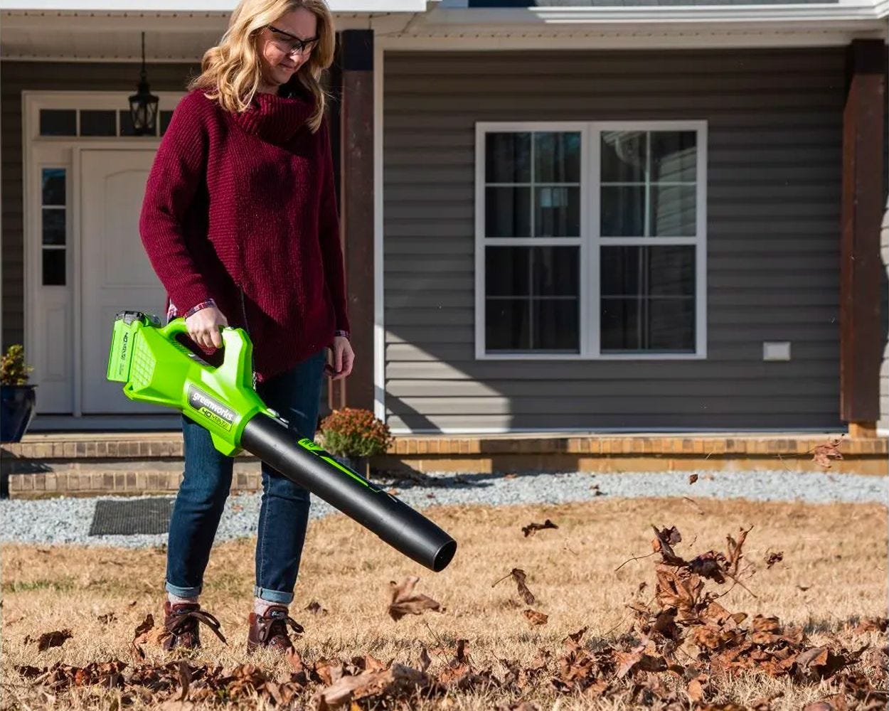 40V 350 CFM Leaf Blower， Battery  Charger | Greenworks Tools