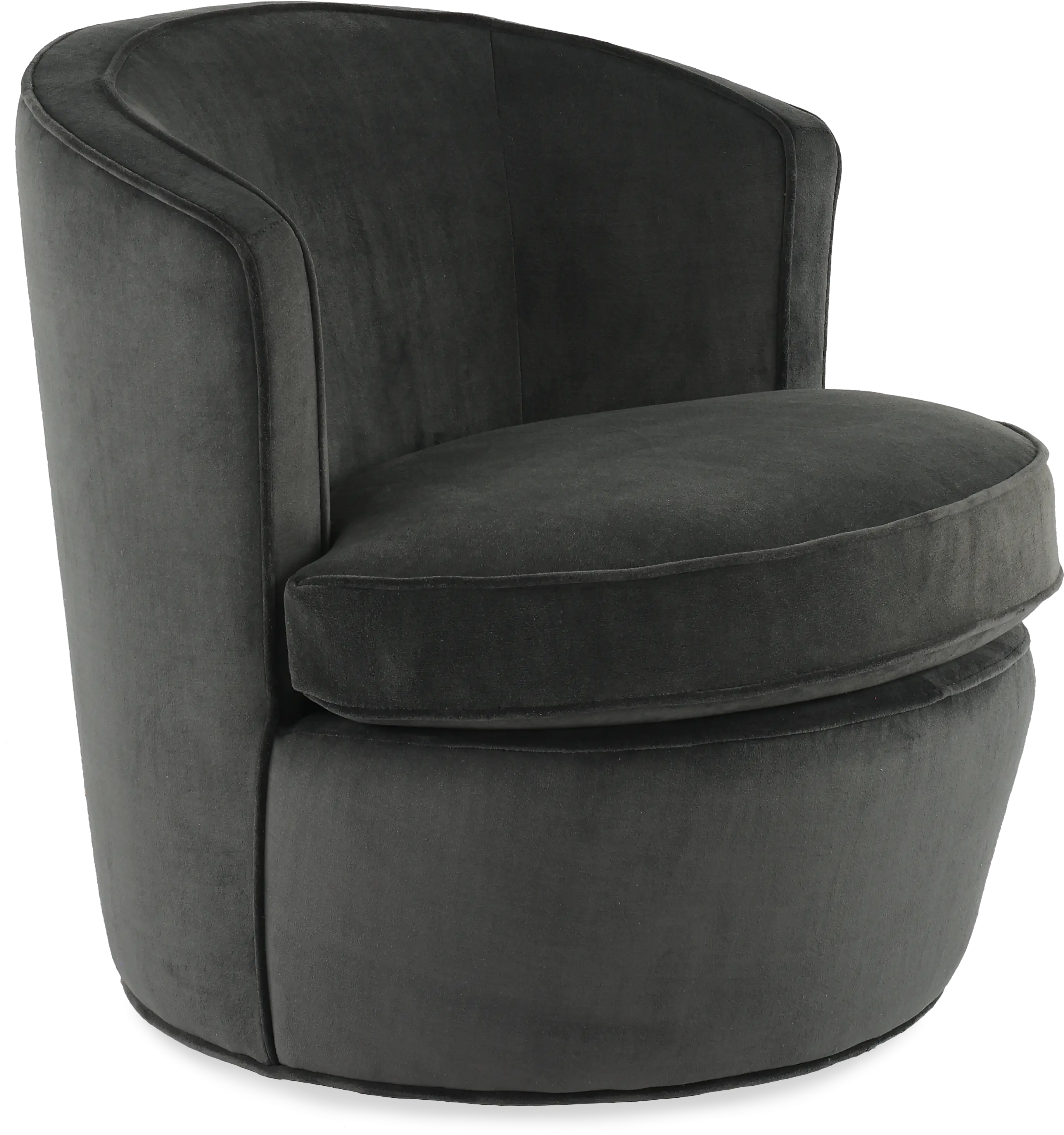 Julia Pewter Gray Swivel Accent Chair