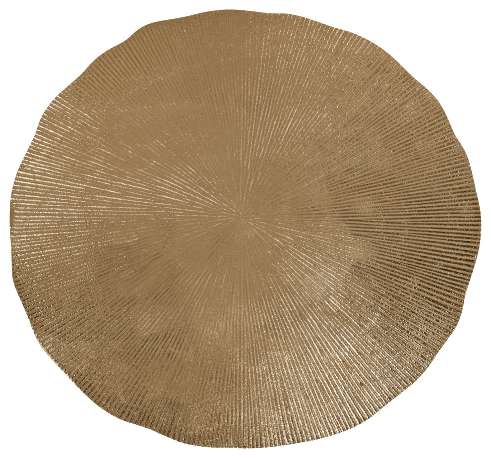 Sancia Round Side Table  Gold 15x15x20   Midcentury   Side Tables And End Tables   by Uniek Inc.  Houzz