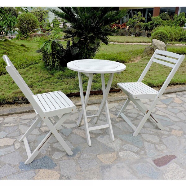 Royal Fiji Acacia 3piece Folding Bistro Set