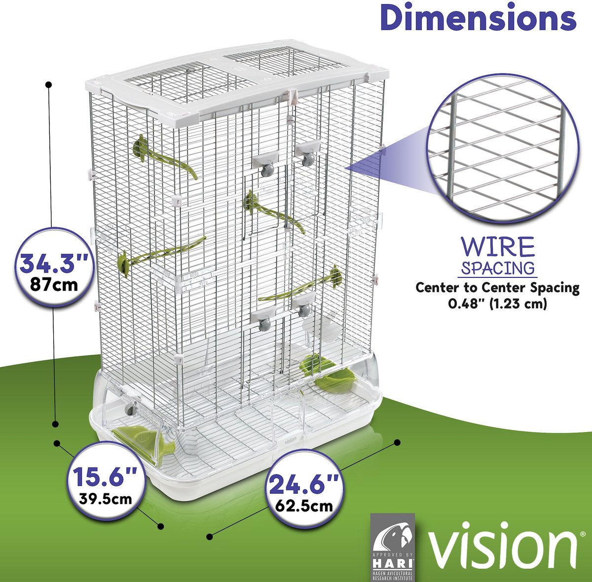 Vision II Model M02 Bird Cage