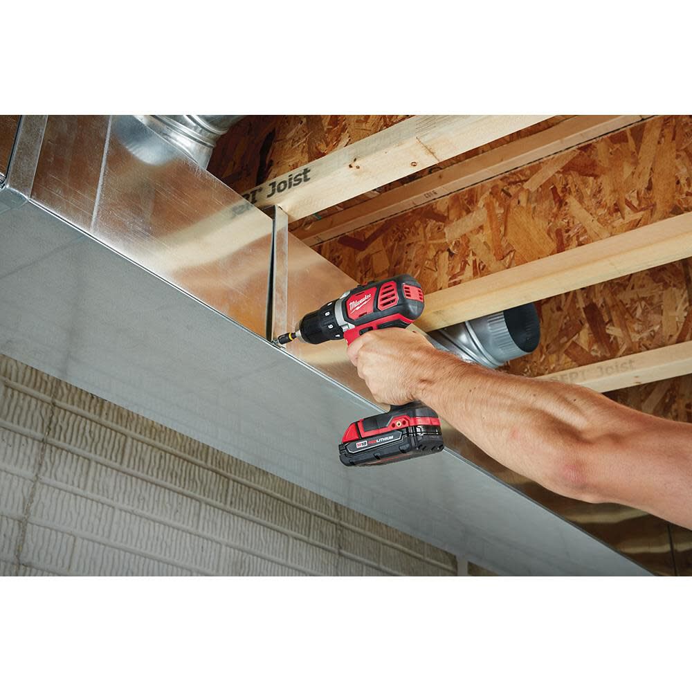 Milwaukee M18 Compact 1/2 In. Drill Driver Kit with Compact Batteries 2606-22CT from Milwaukee