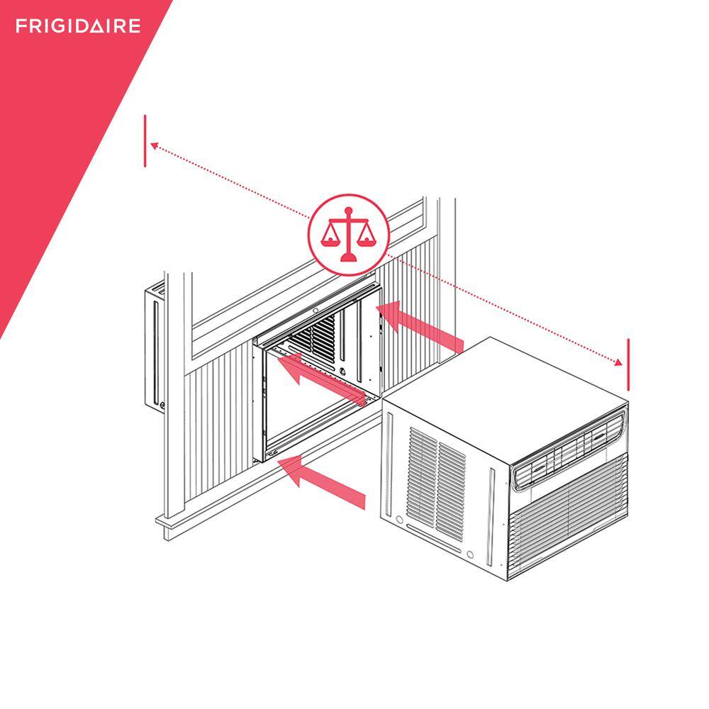 Frigidaire 25000 BTU Window-Mounted Room Air Conditioner in White with Remote FHWC253WB2