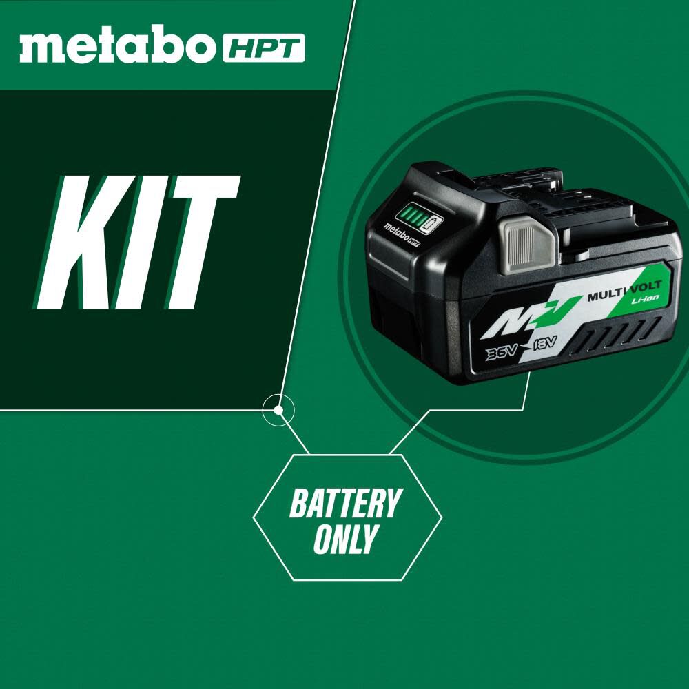 Metabo HPT 36V and 18V MultiVolt Battery (36V 2.5Ah and 18V 5.0Ah) 371751M from Metabo HPT