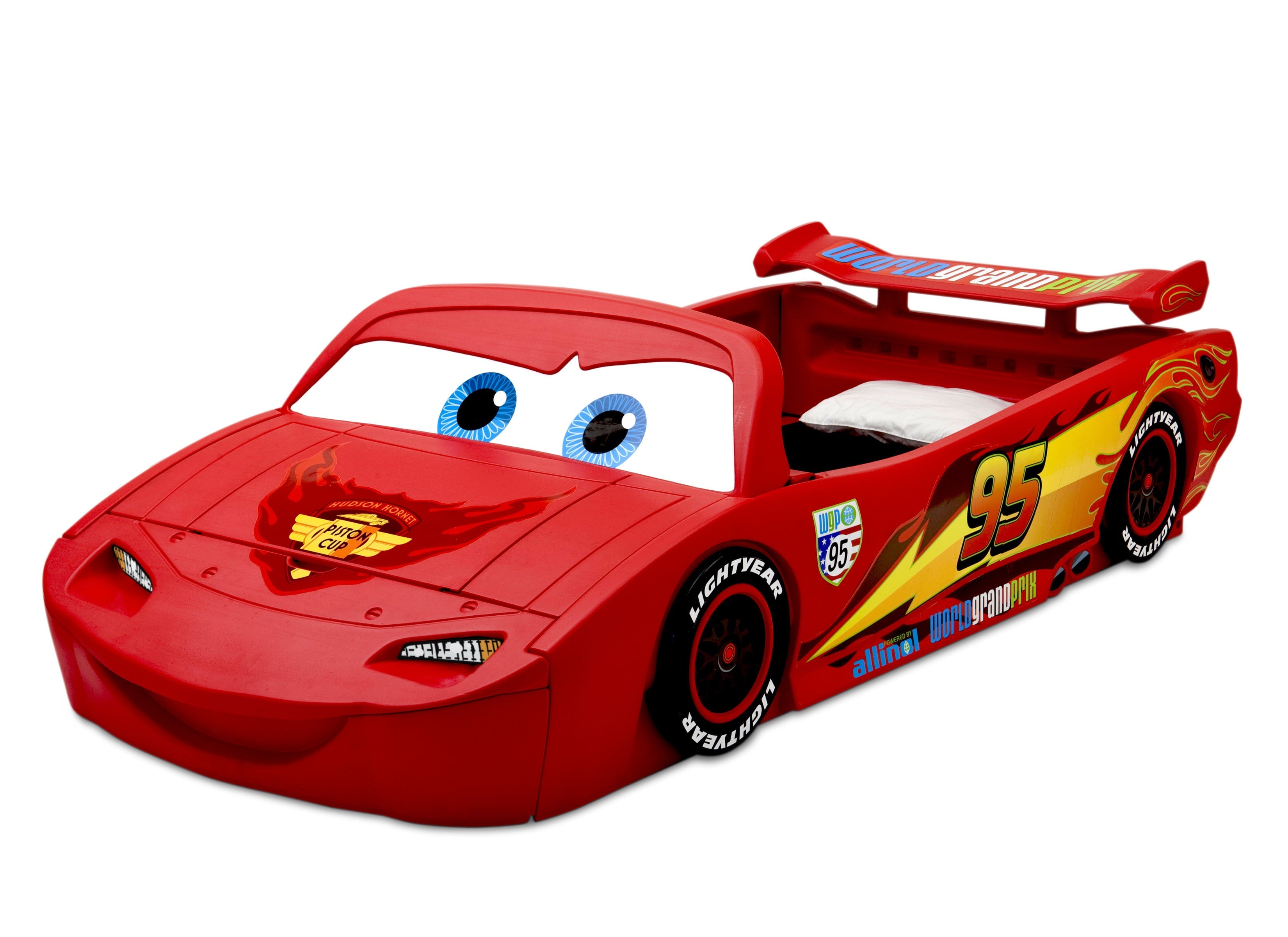 Disney/Pixar Cars Lightning McQueen Toddler-To-Twin Bed with Toy Box by Delta Children