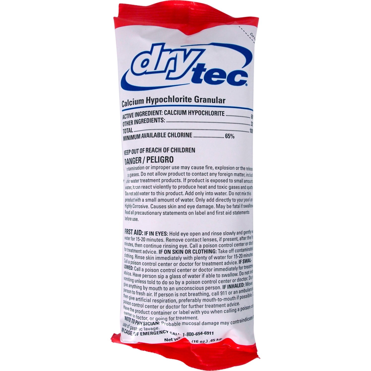 Dry Tec 68% Calcium Hypochlorite Chlorinating Shock Treatment for Swimming Pools, 12 Pack