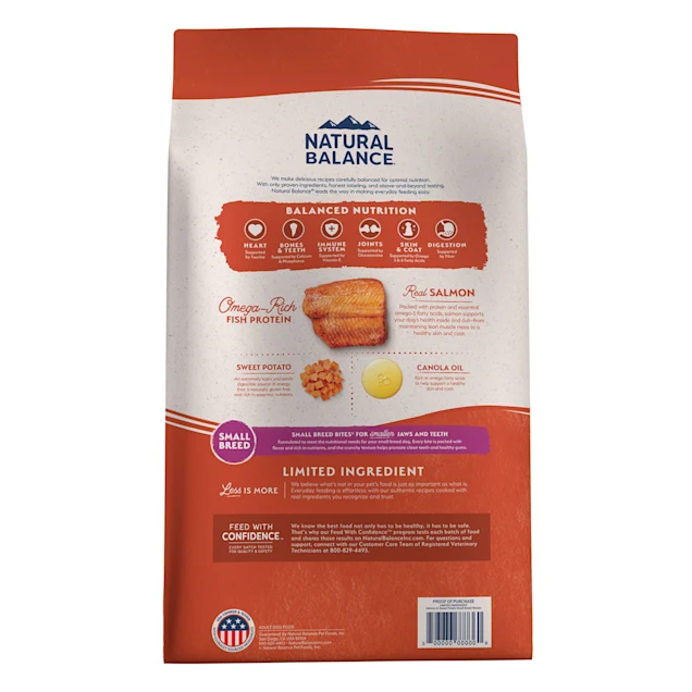 Dry Dog Food - Natural Balance L.I.D. Limited Ingredient Diets Salmon and Sweet Potato， 12 lbs.