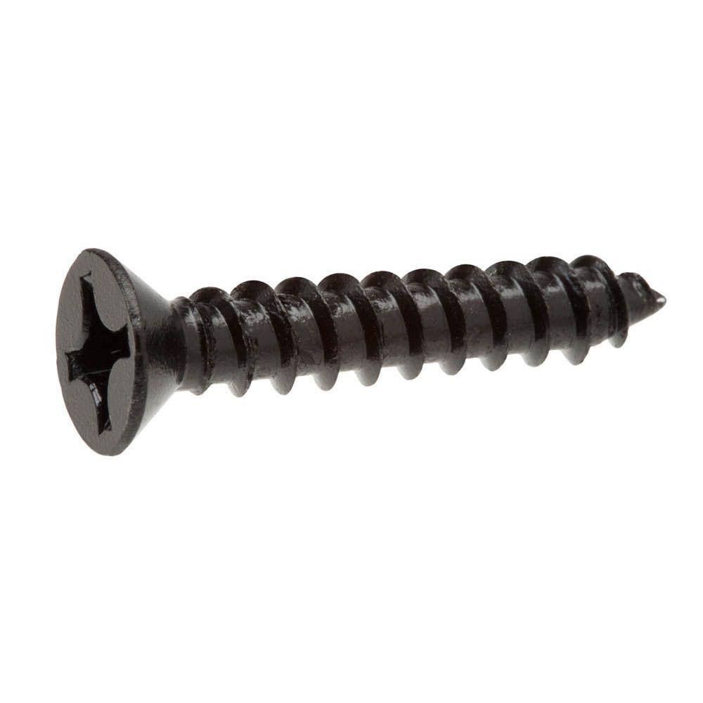 Everbilt #12 x 1-14 in. Phillips Flat-Head Wood Screws (18-Pack) 18094