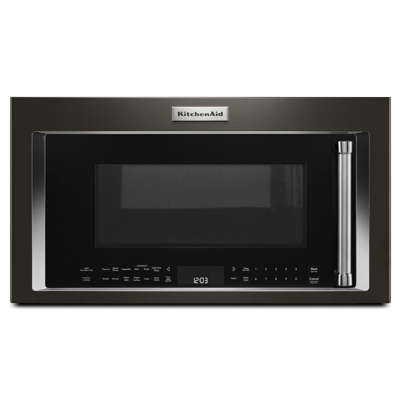 KitchenAid 30-inch, 1.9 cu. ft. Over-the-Range Microwave Oven with Convection YKMHC319EBS