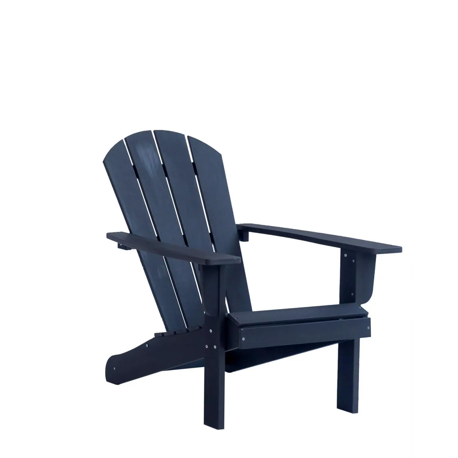 Faux Gray Wood Frame Adirondack Chair