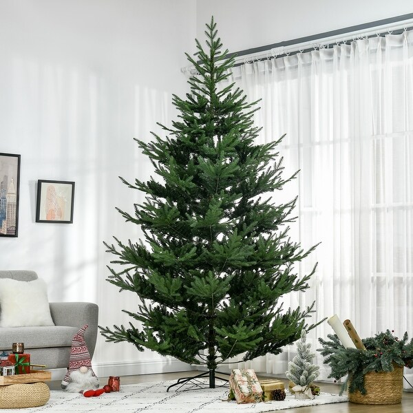 9 Foot Artificial Christmas Tree，Pine Hinged Xmas Tree