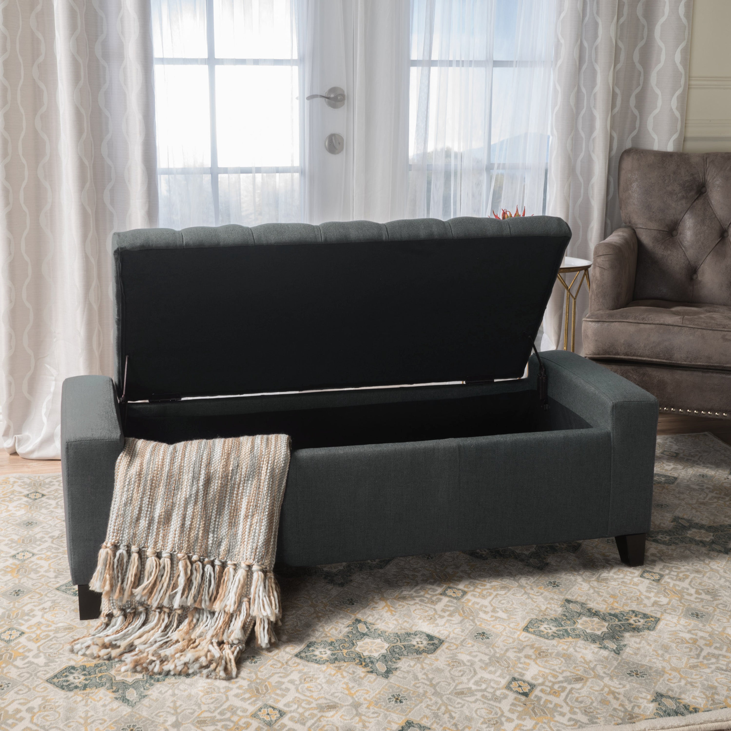 Seattle Tufted Storage Ottoman Bench