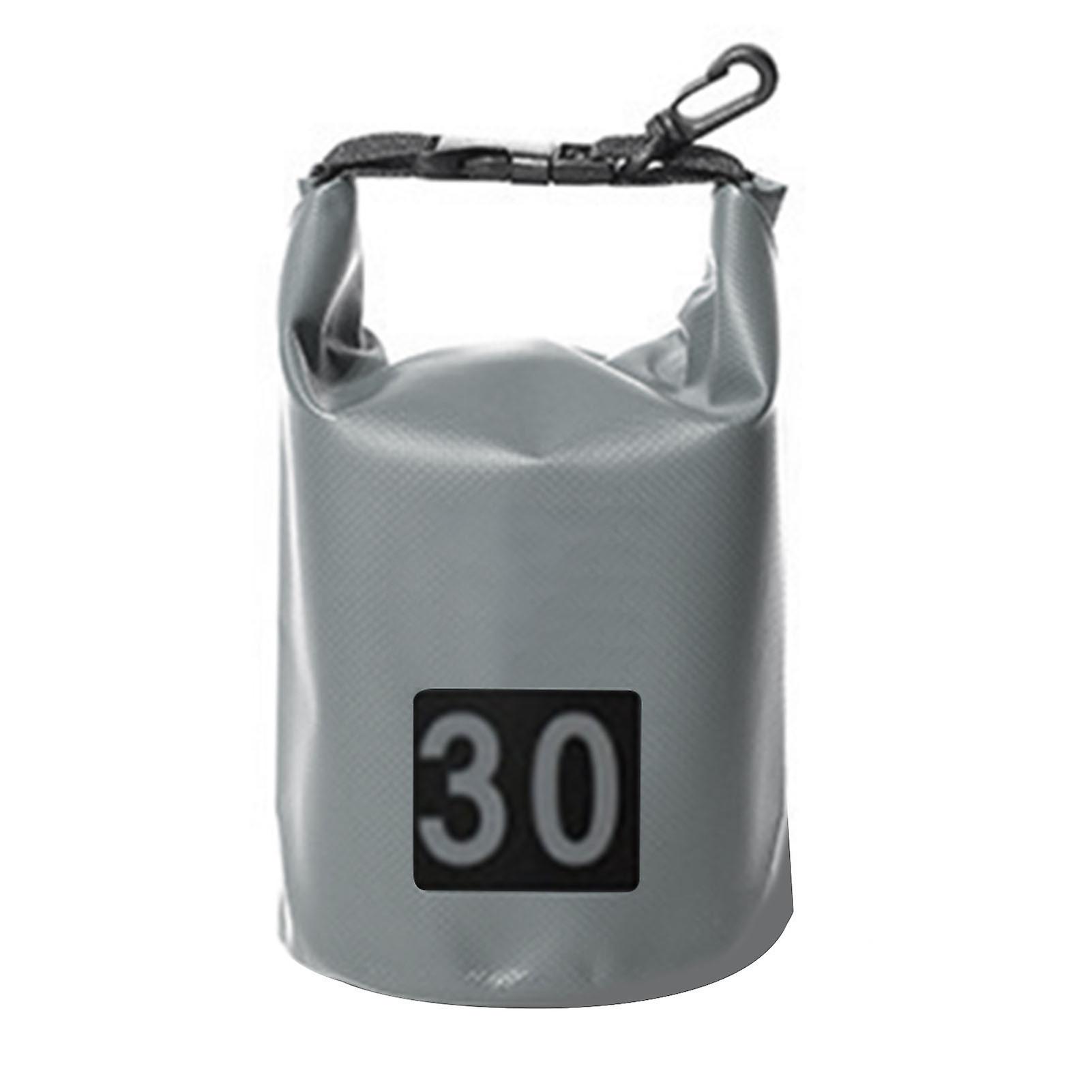 Waterproof Bucket Bag Water Repellent Dry Bag Modern For Outdoor Rafting Camping30l Gray