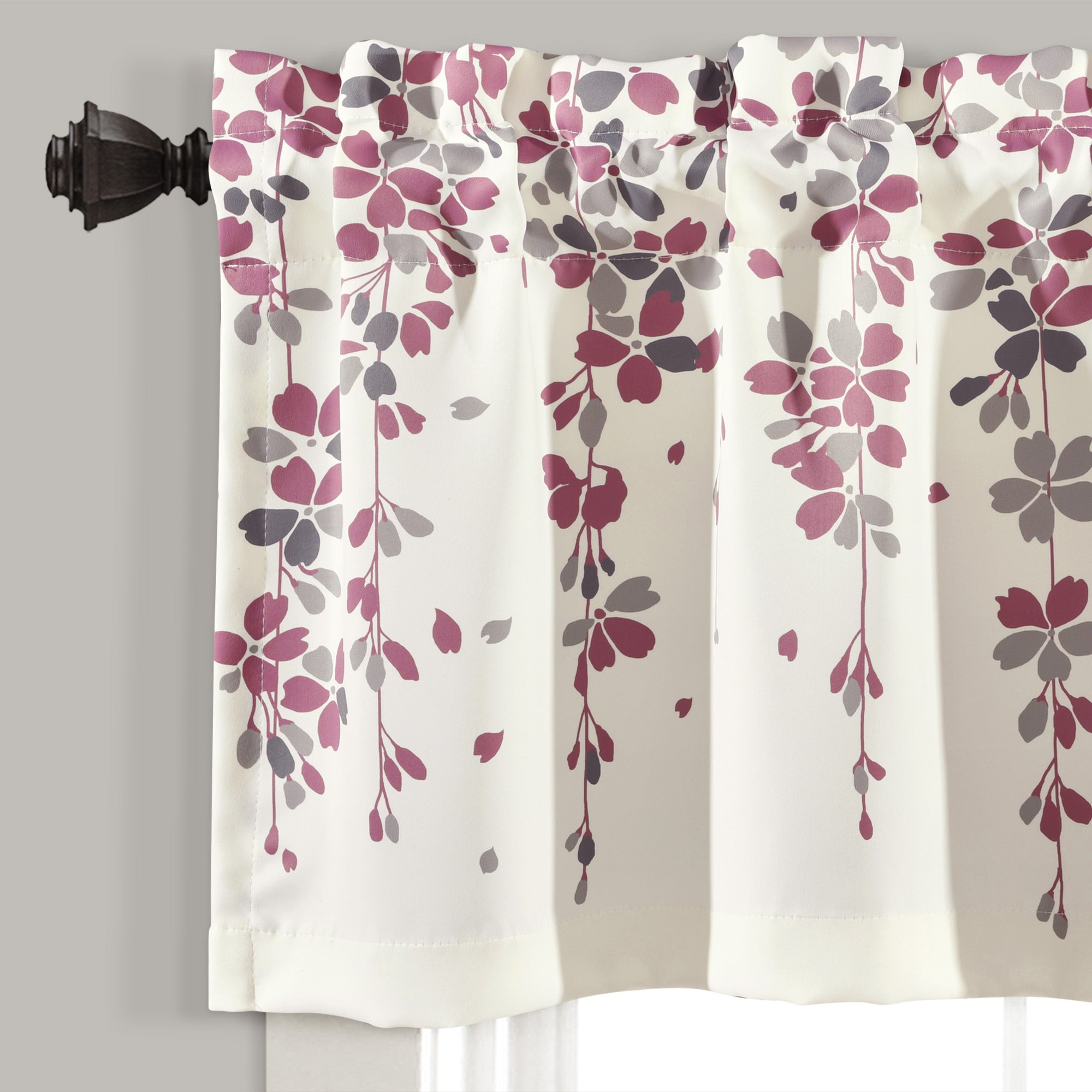 Weeping Flower Room Darkening Valance