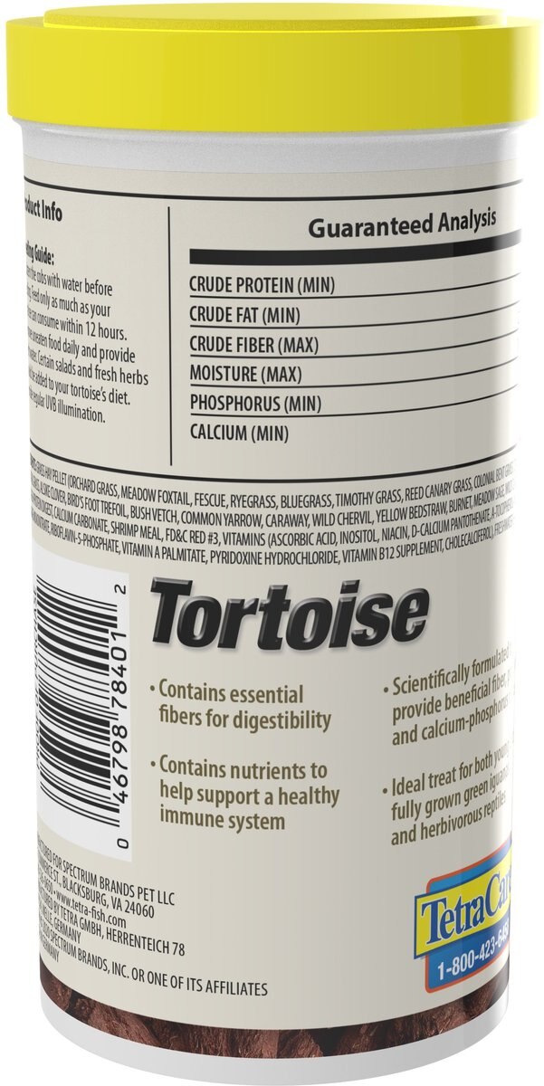 Tetrafauna Tetra Tortoise Food， 3.52-oz jar