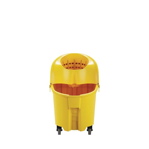 Rubbermaid FG759088YEL WaveBrake 35-Quart Institutional Mop Bucket and Wringer， Yellow