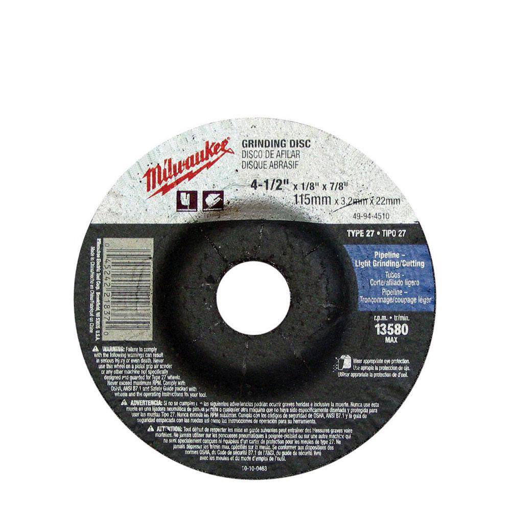 MW 4-12 in. x 14 in. x 78 in. Grinding Wheel (Type 27) 49-94-4520