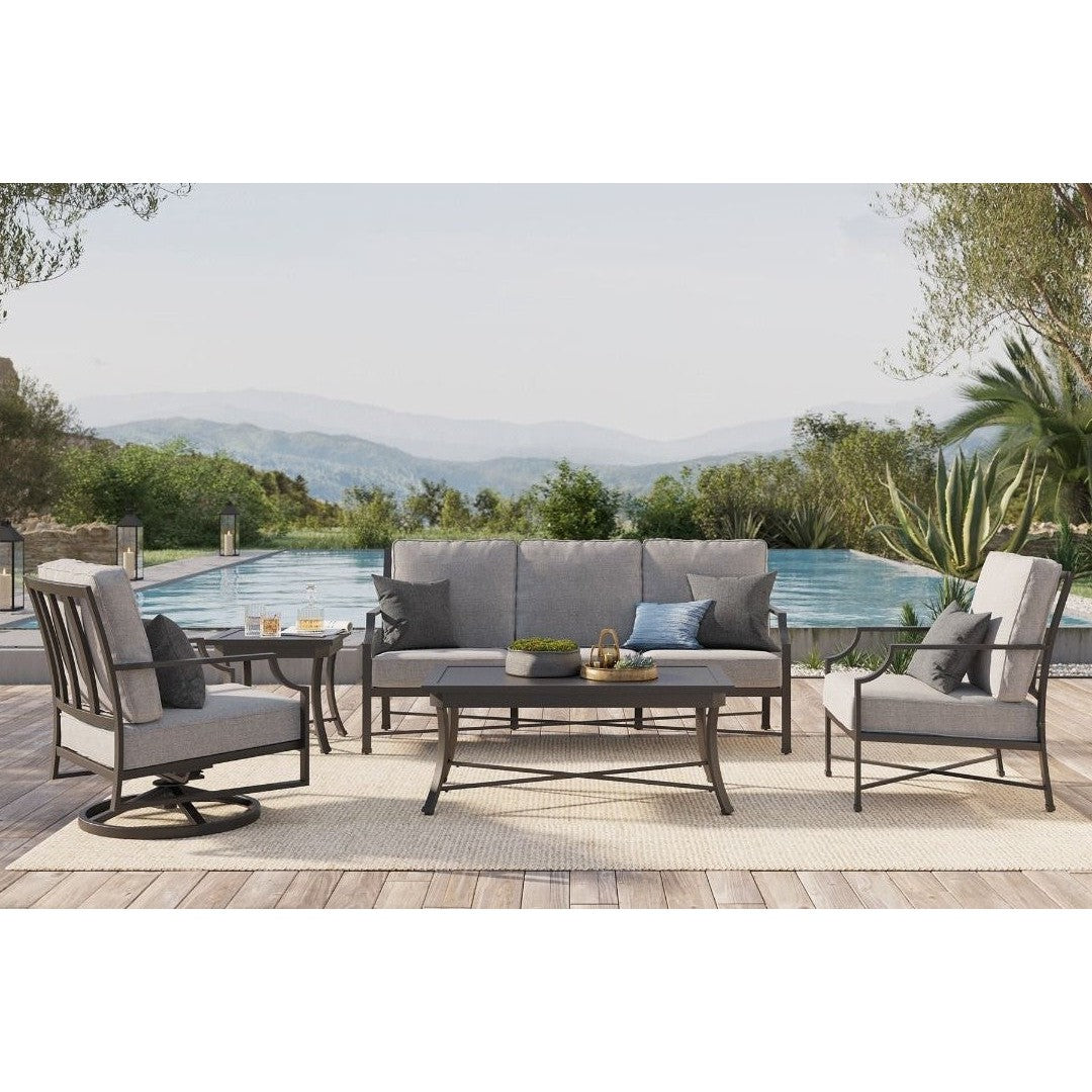 Cannes Gray Outdoor 46 Rectangle Coffee Table