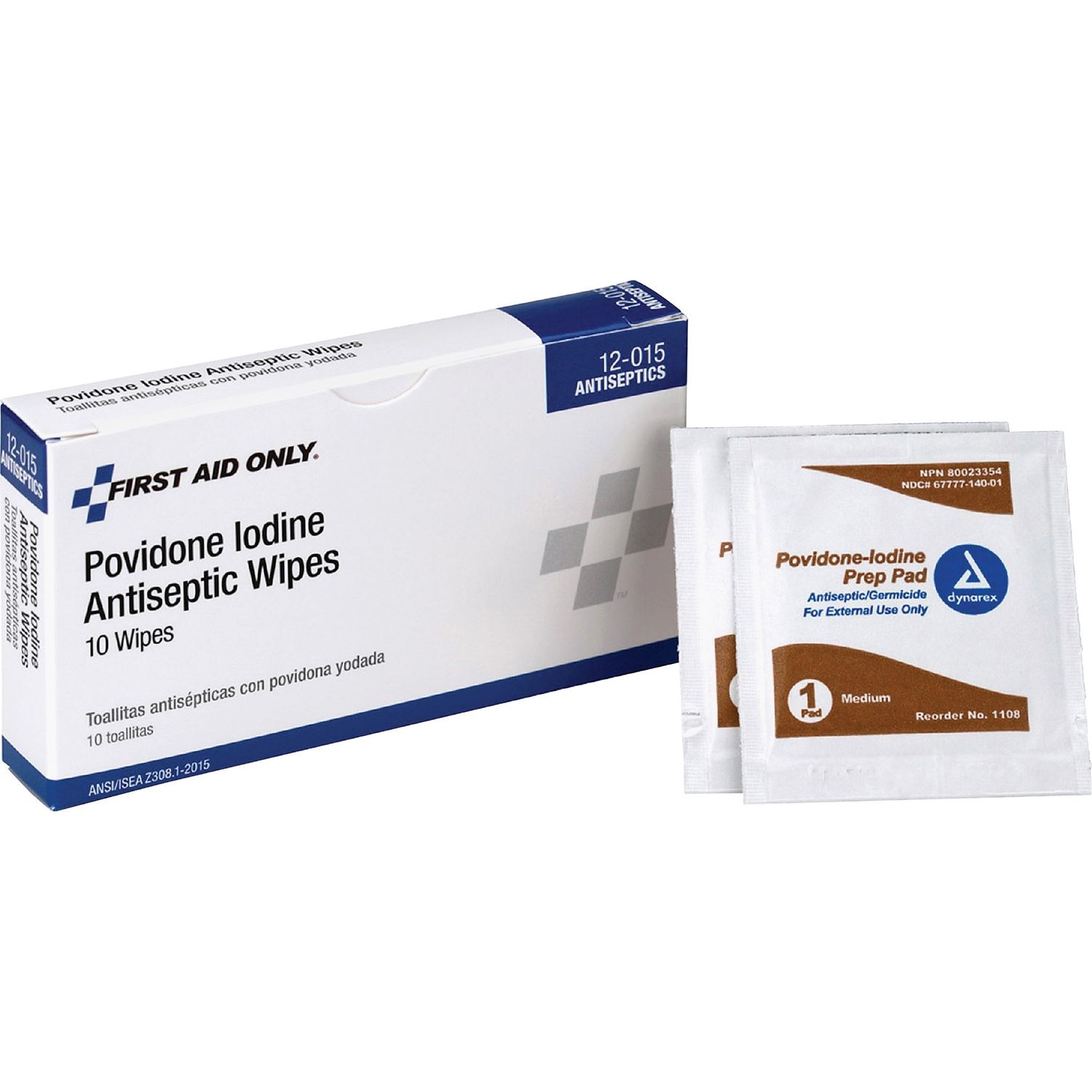 Povidone Iodine Antiseptic Wipes by First Aid Only， Inc FAO12015