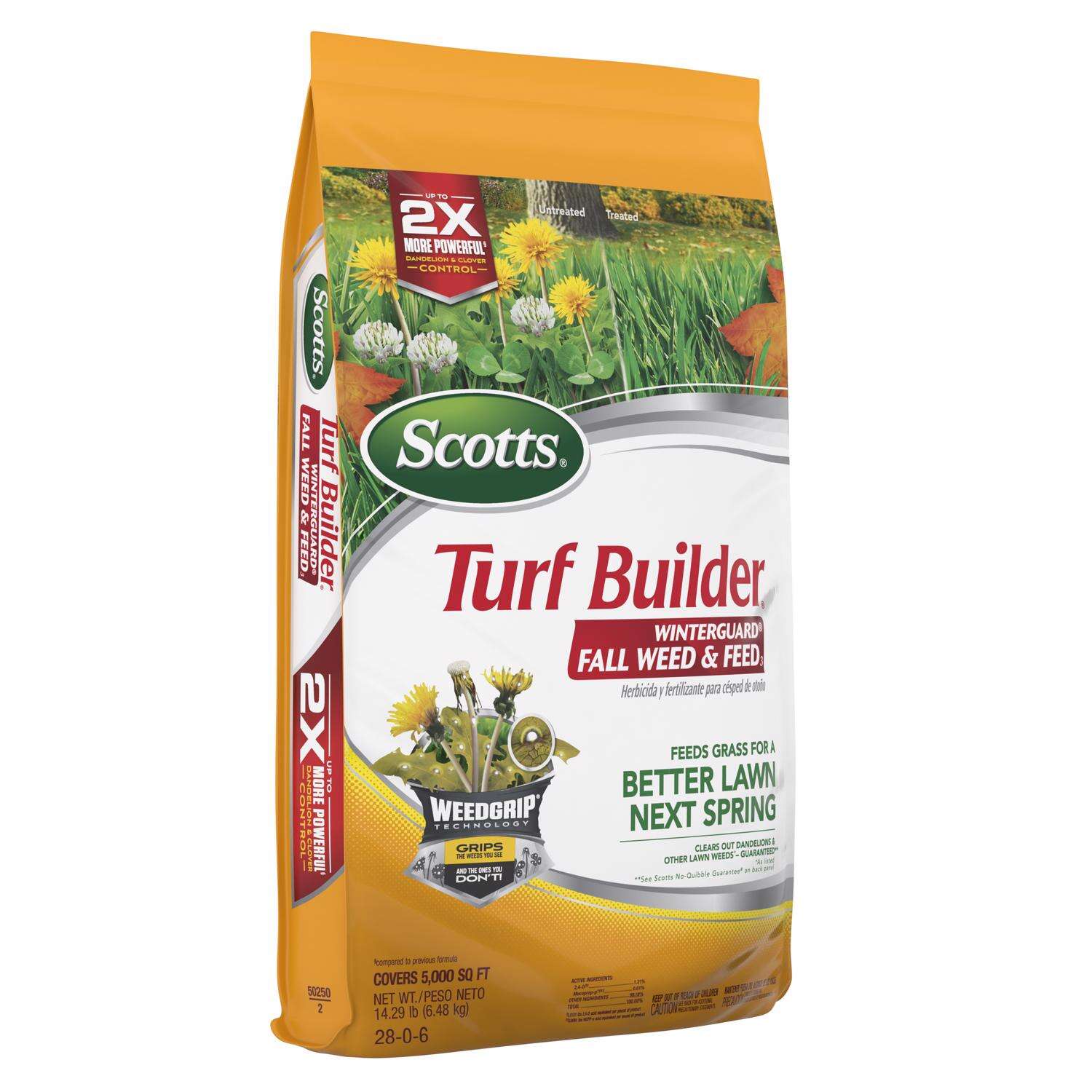 Scotts Turf Builder WinterGuard Fall Lawn Fertilizer For Multiple Grass Types 5000 sq ft