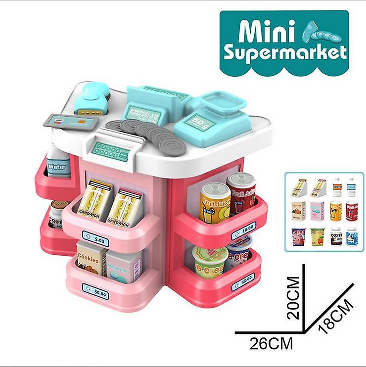 Children's Simulation Supermarket Card Cash Register Play House Toys