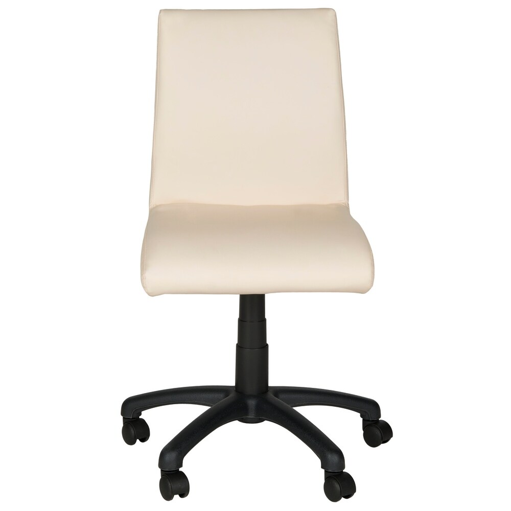 SAFAVIEH Office White Hal Desk Chair   18.1\