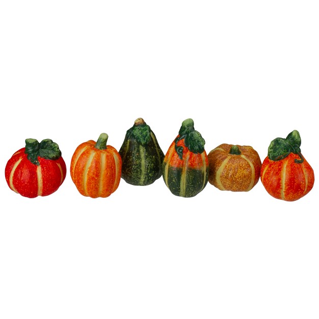 Northlight 6pc Fall Harvest Ceramic Pumpkins Decoration Set