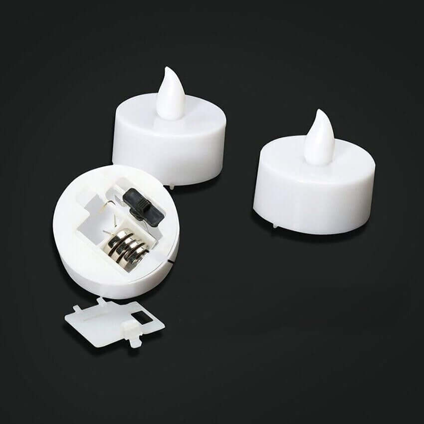 12 Pack White Flameless LED Floating Waterproof Tealight Candles