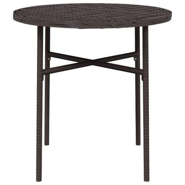 vidaXL Tea Table Black/Brown/Gray17.7