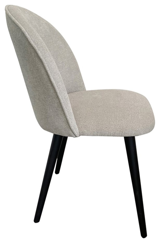 Clarissa Dining Chair Light Grey   Set Of Two   Midcentury   Dining Chairs   by Homesquare  Houzz