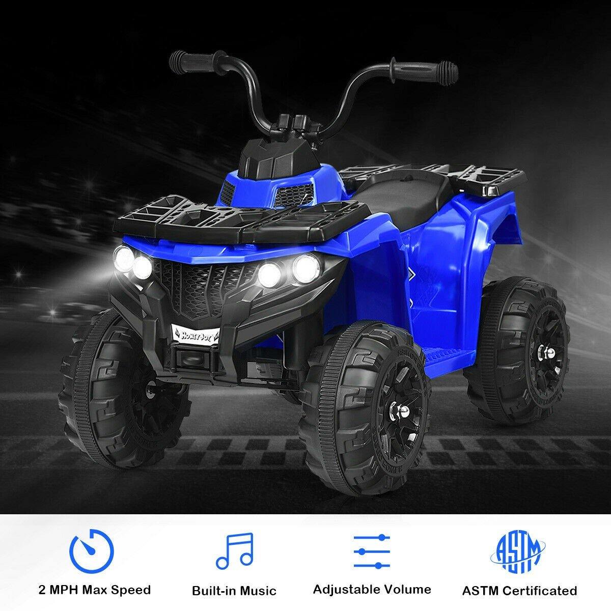 Ride on ATV, 6V Battery Powered Kids Electric Vehicle