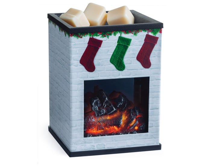 Candle Warmers Etc. Holiday Fireplace Illumination Wax Warmer - FLCRS