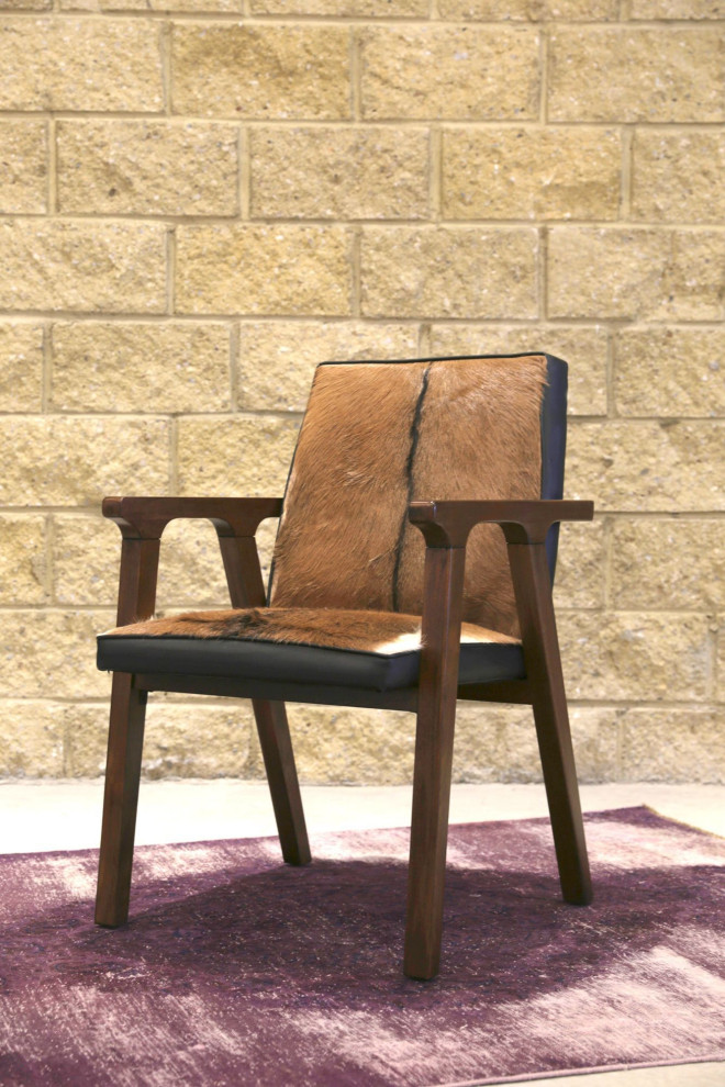 Rio Cool Armchair  Black/Brown/White   Southwestern   Dining Chairs   by LH Imports  Houzz