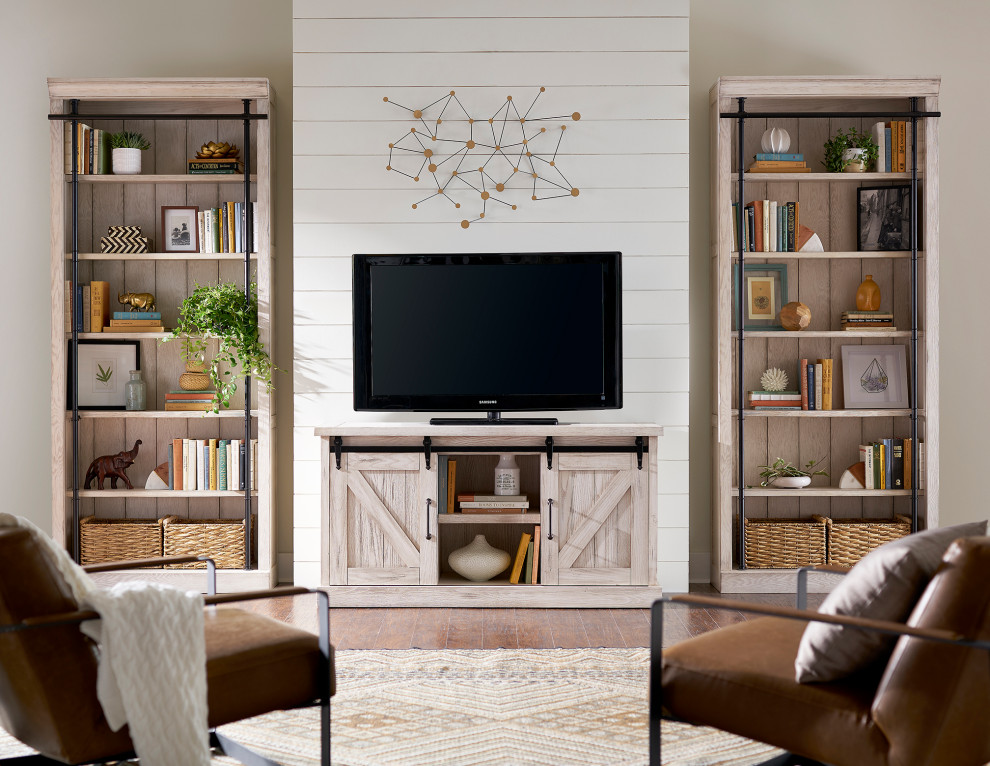 Avondale 60 quotTV Console Barn Door   Farmhouse   Entertainment Centers And Tv Stands   by Martin Furniture  Houzz