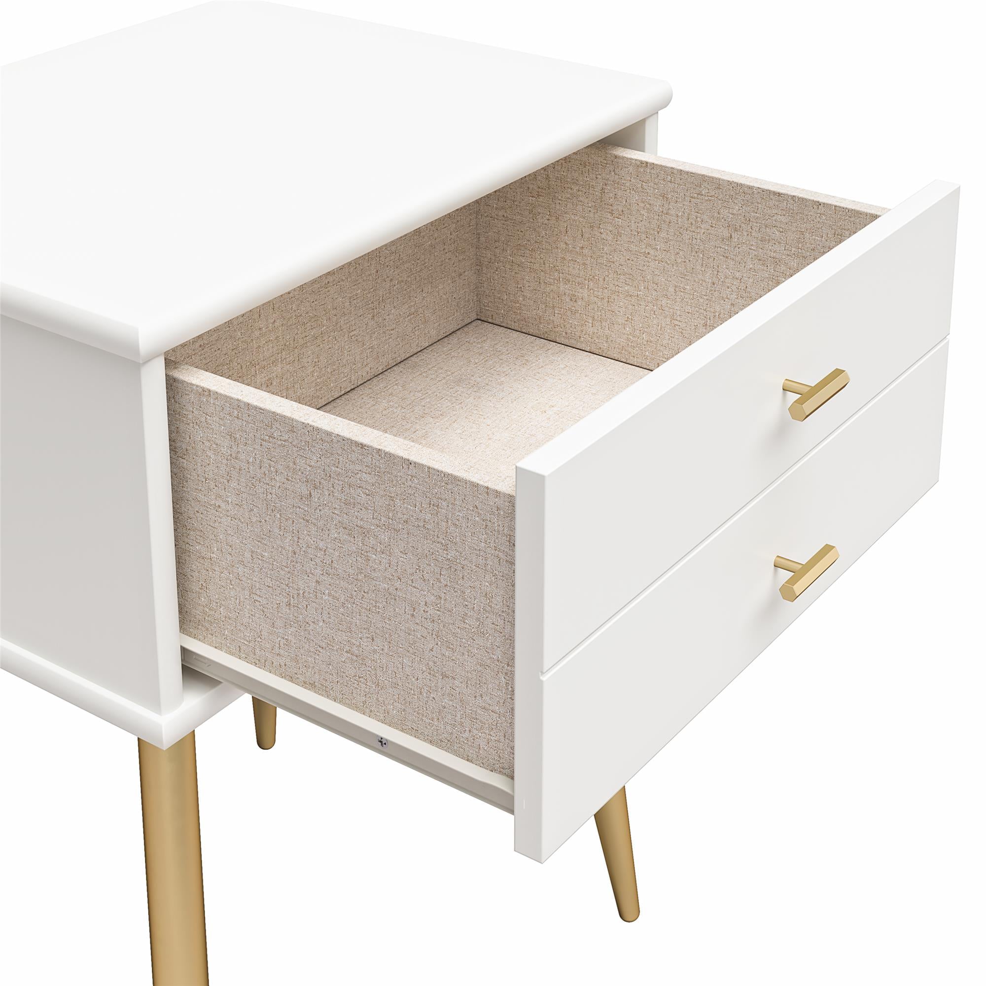 Little Seeds Valentina 1 Drawer Nightstand, White