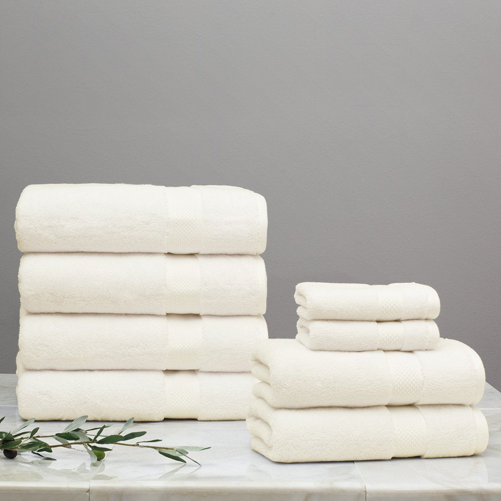 Classic Ivory Towel Spa Bundle (2 Wash + 2 Hand + 4 Bath Towels)