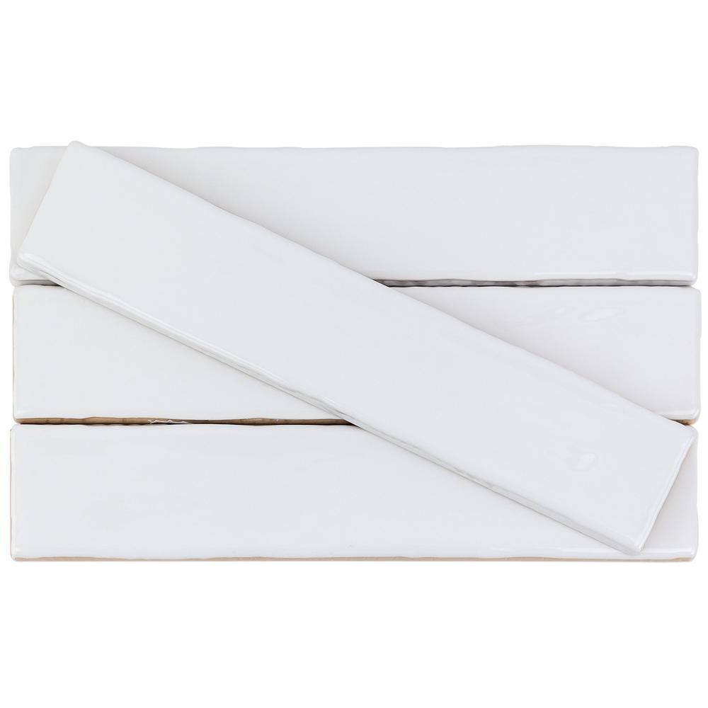 Ivy Hill Tile Newport White 2 in. x 10 in. Polished Ceramic Subway Wall Tile (5.70 sq. ft.  Case) EXT3RD100433