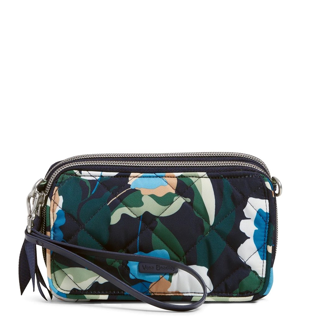 Vera Bradley  Rfid All In One Crossbody Bag In Immersed Blooms