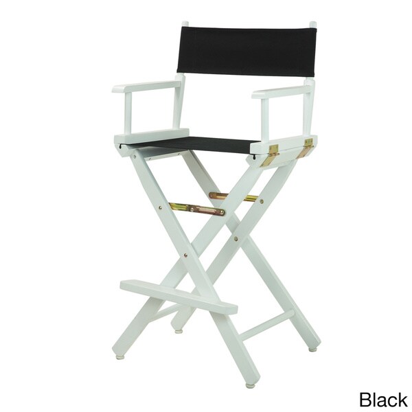 White Frame 30-inch Director's Chair