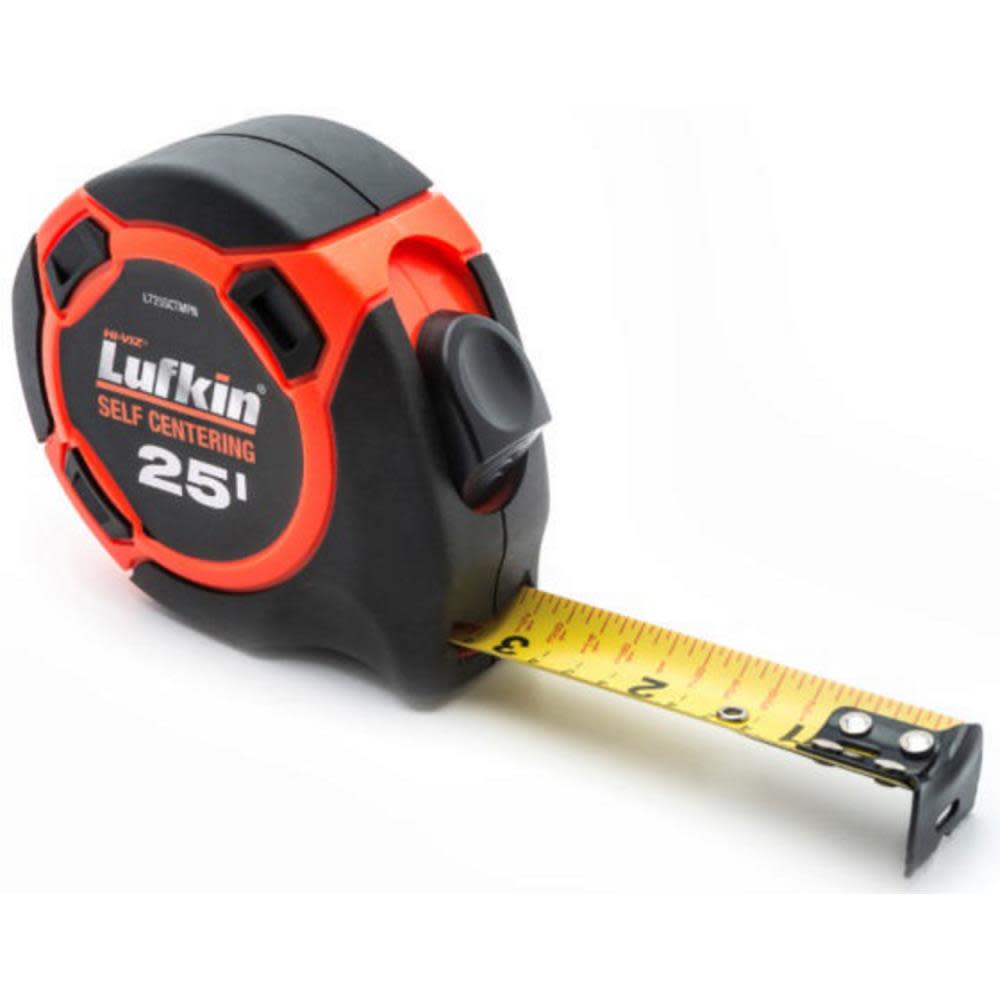 Tape Measure， Self-Centering， 1 In. x 25 Ft.