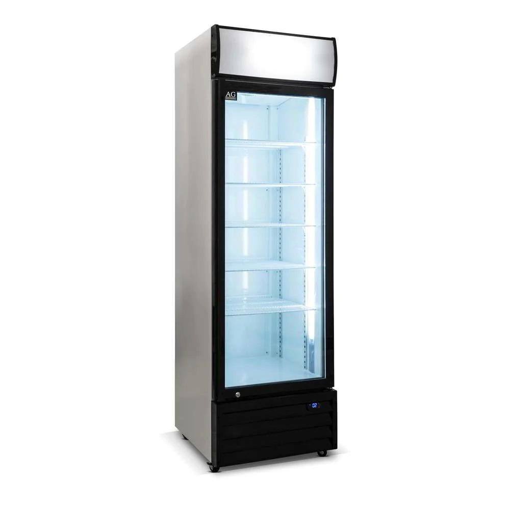 Cooler Depot 15.5 cu. ft. Commercial Merchandise Upright One Glass Door Refrigerator Beverage Cooler in White dxxlgs430